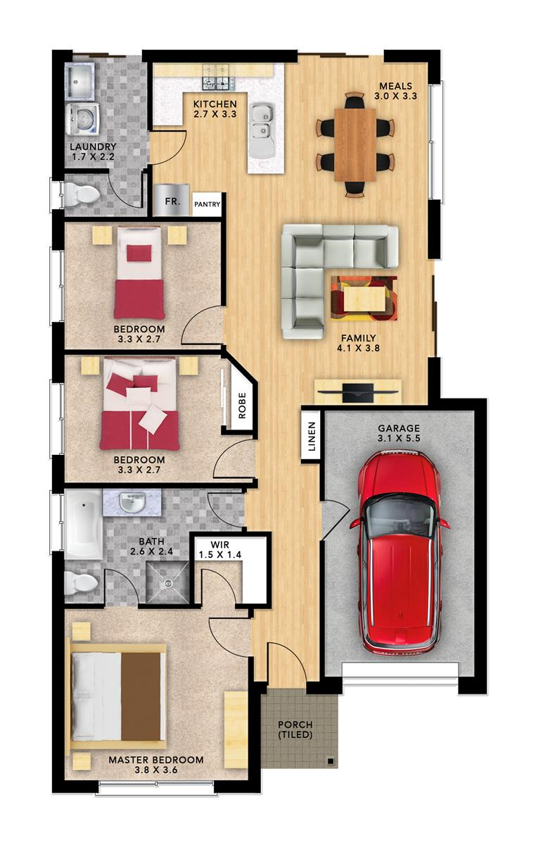Brooklyn 3 (104) floor plan