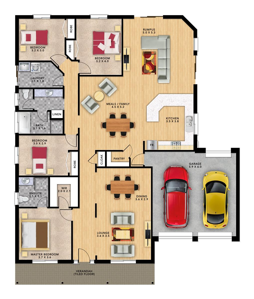 Cambridge 4 (201) floor plan
