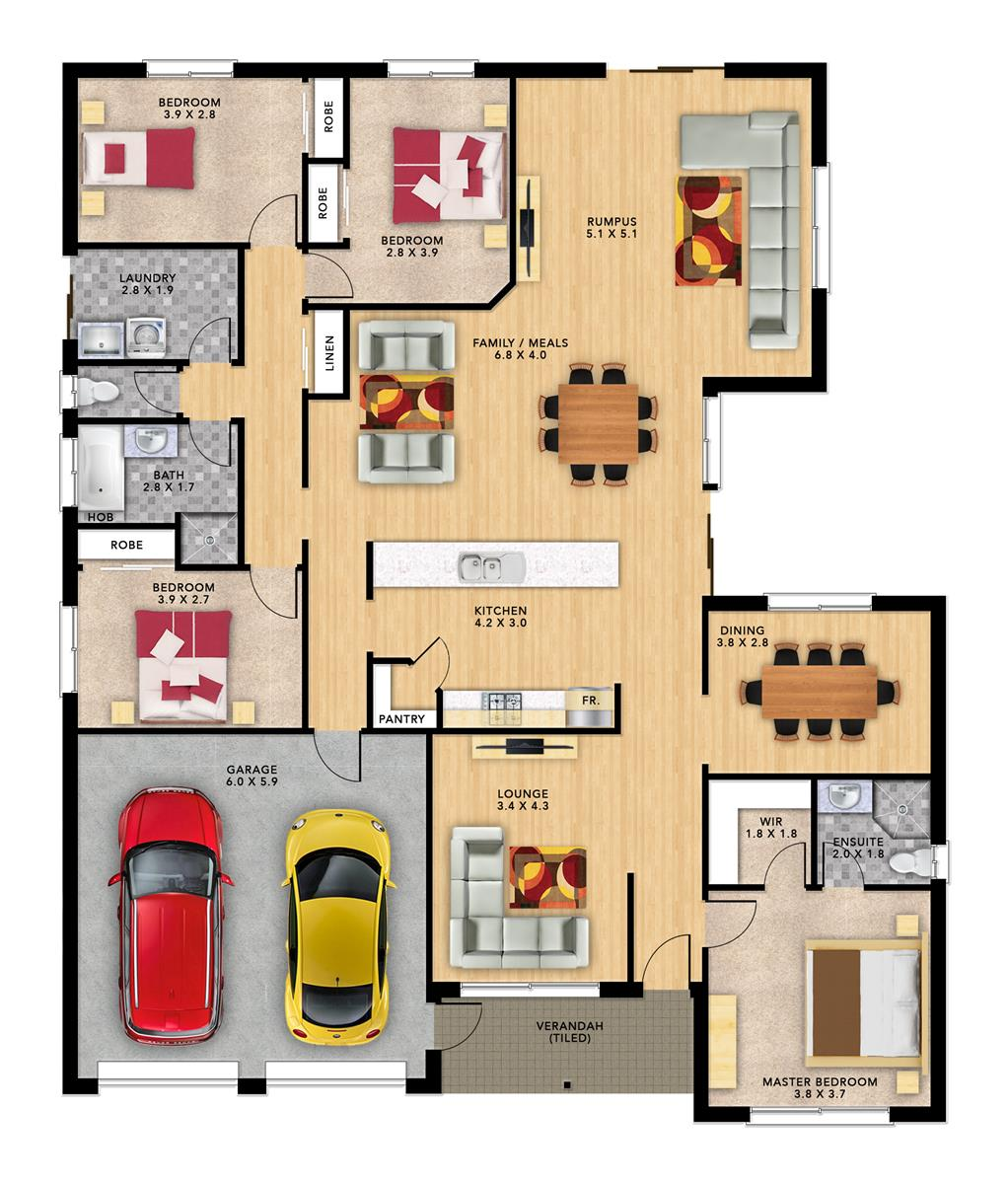 Chateau 4 (199) floor plan