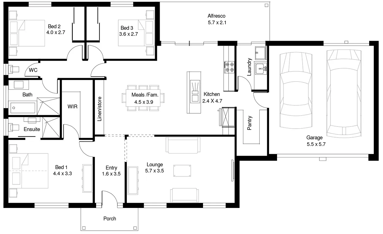 Clifford 3 (189) floor plan