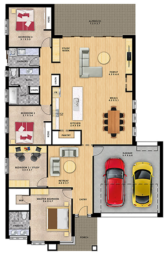 Colorado 4 (256) floor plan