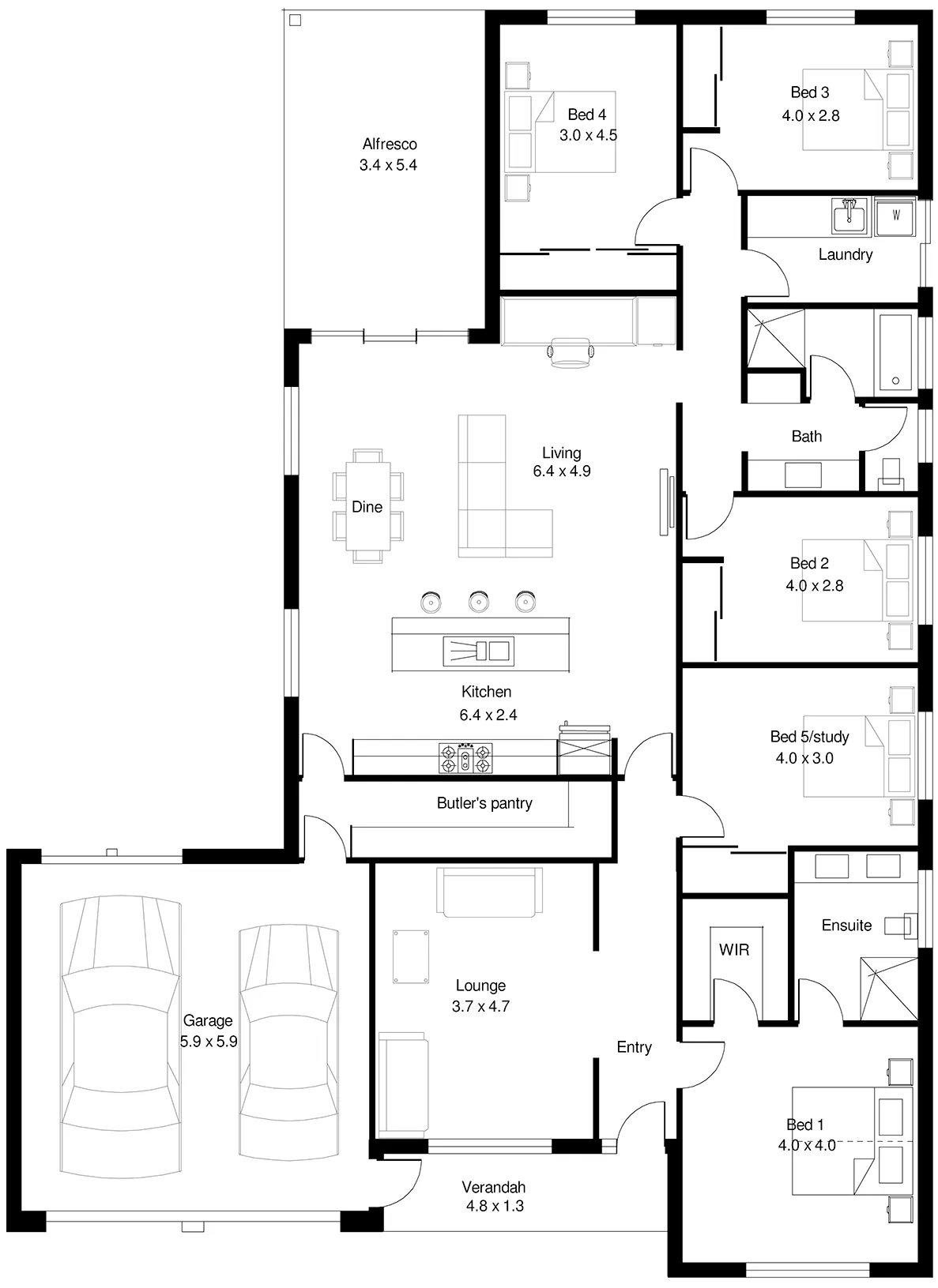 Glenbrook 5 (265) floor plan