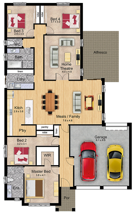 Floor plan - Format Homes Hartley 4 (193)