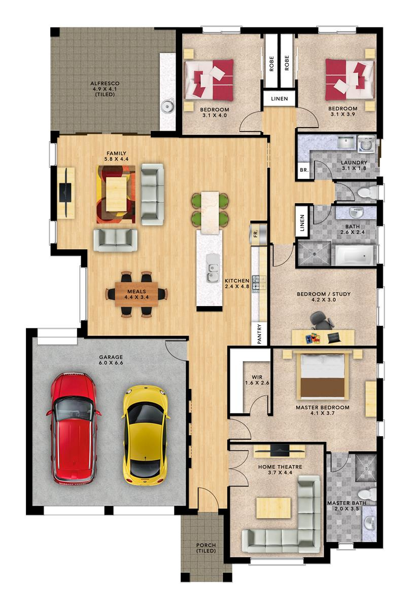 Hudson 4 (202) floor plan