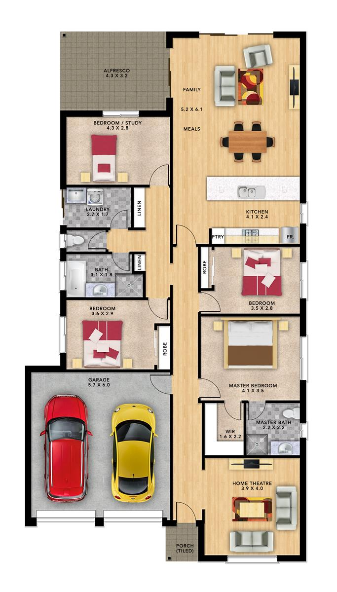 Lawson 4 (170) floor plan