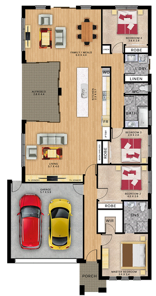 Michigan 4 (173) floor plan
