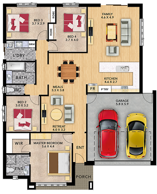 Nebraska 4 (157) floor plan