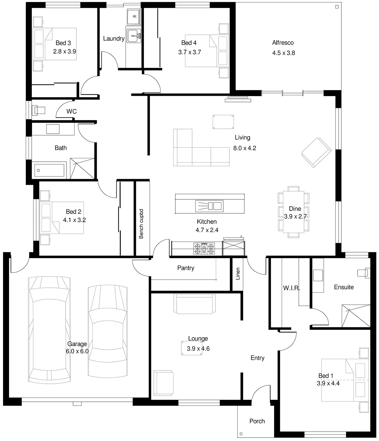 Newcombe 4 (262) floor plan