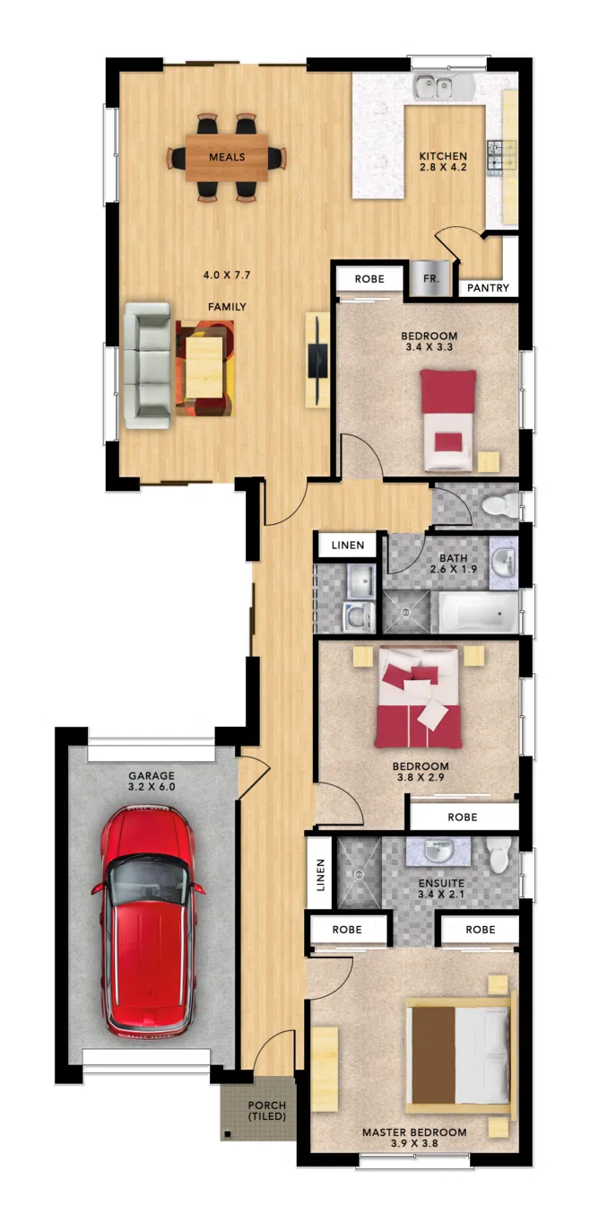 Santorini 3 (158) floor plan