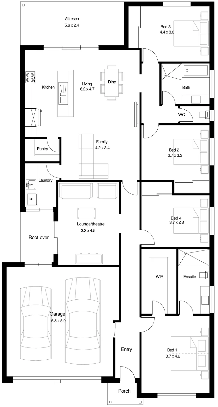 Savannah 4 (229) floor plan