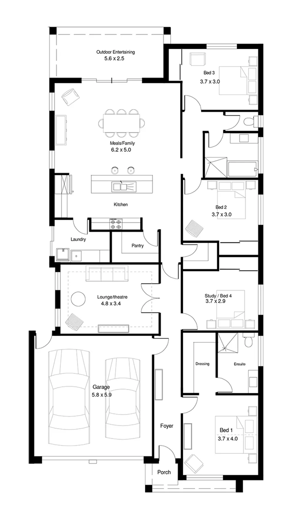 Savannah 4 (236) floor plan