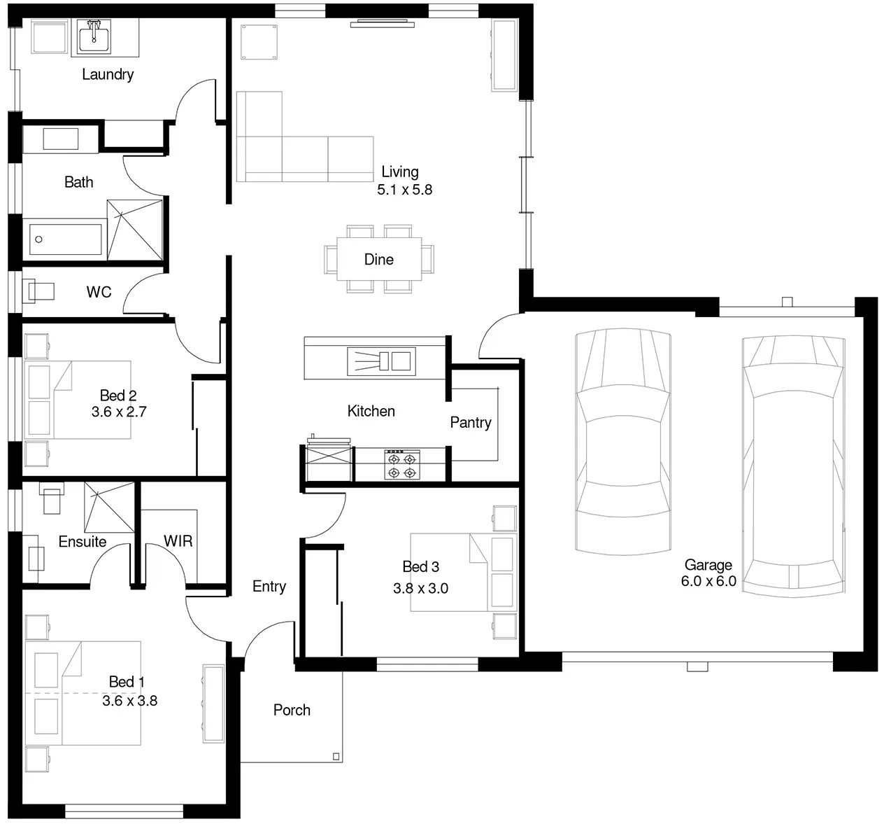 Spencer 3 (165) floor plan