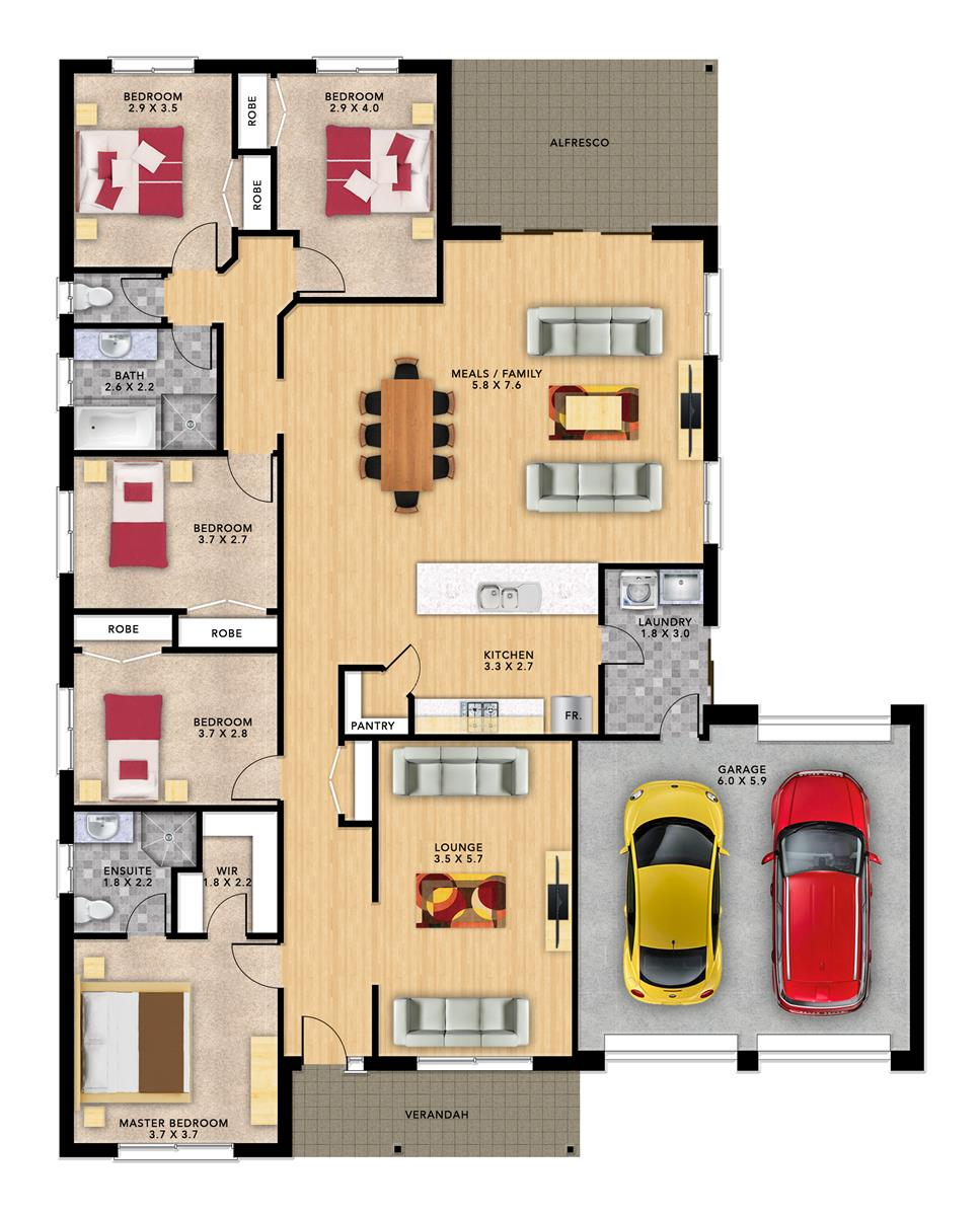 Springvale 5 (256) floor plan