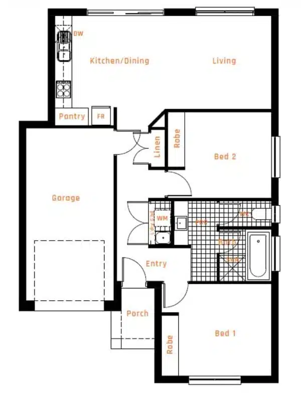 Adore 100 floor plan