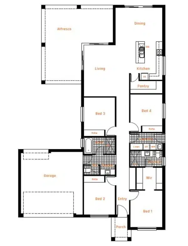 Bungalow 243 floor plan