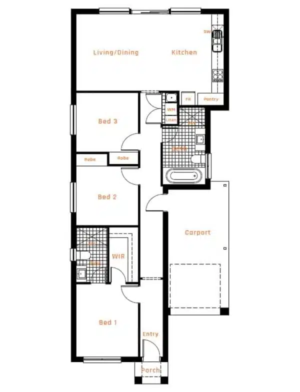 Cottage 123 floor plan