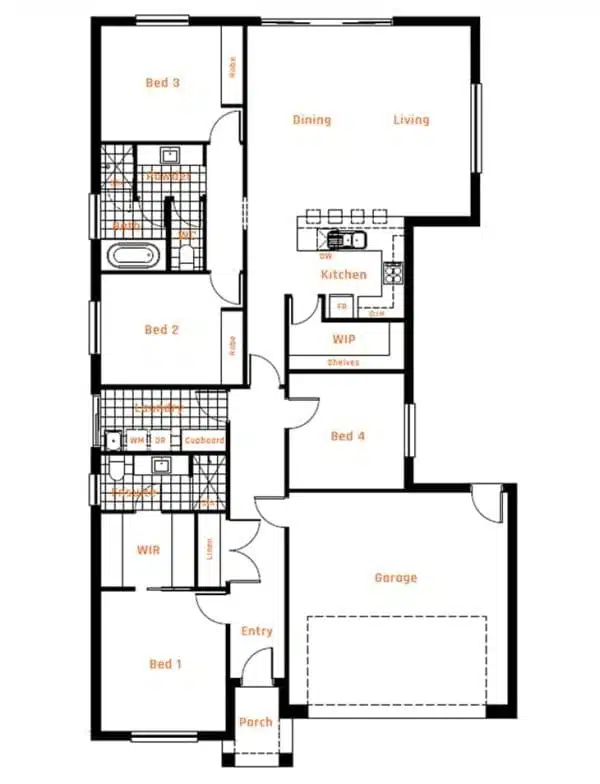 Mitchell 198 floor plan
