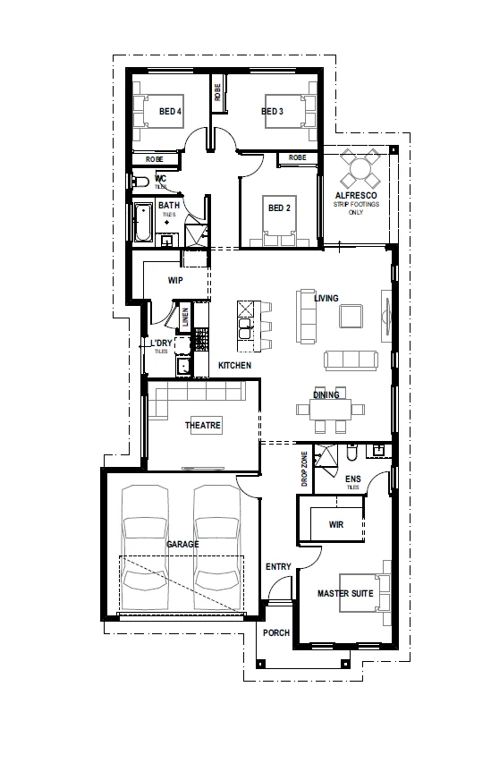 Aesthetic floor plan