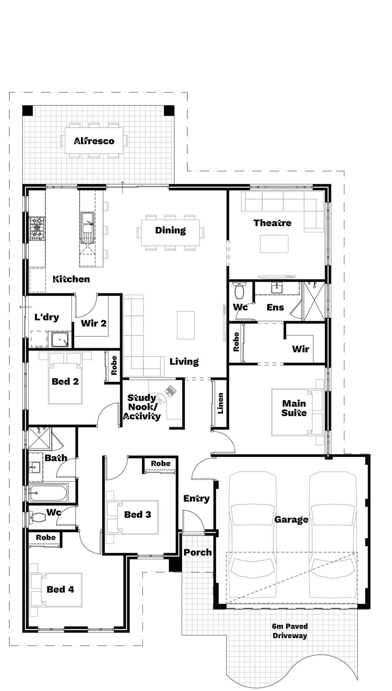 Badged floor plan