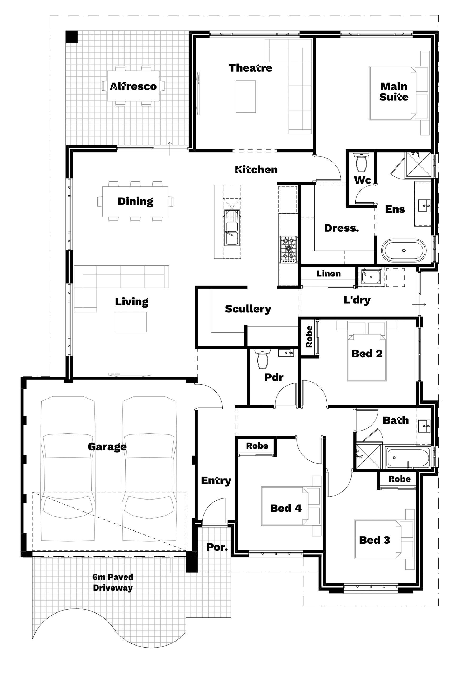 Boujee floor plan