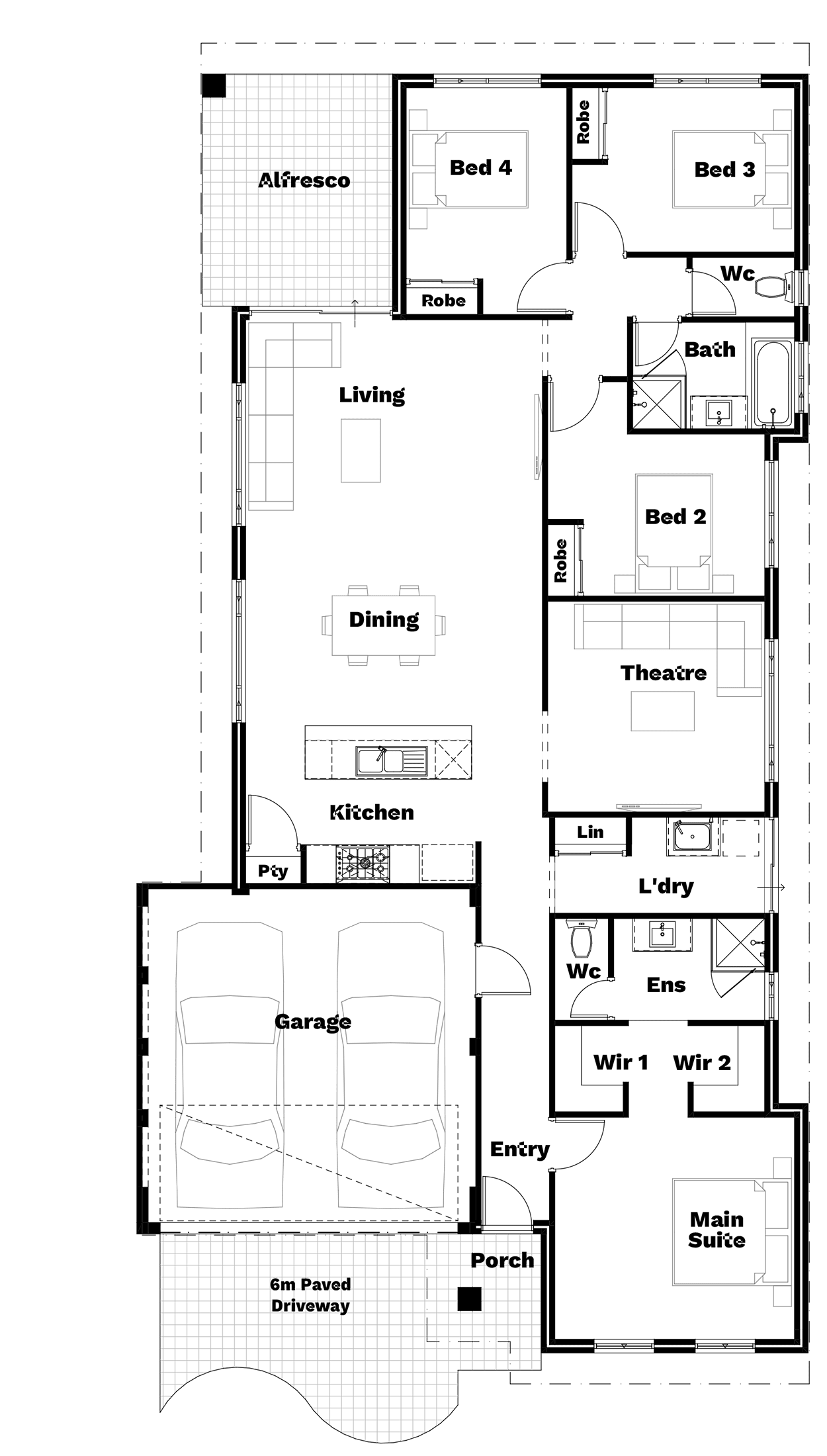 Captivated floor plan