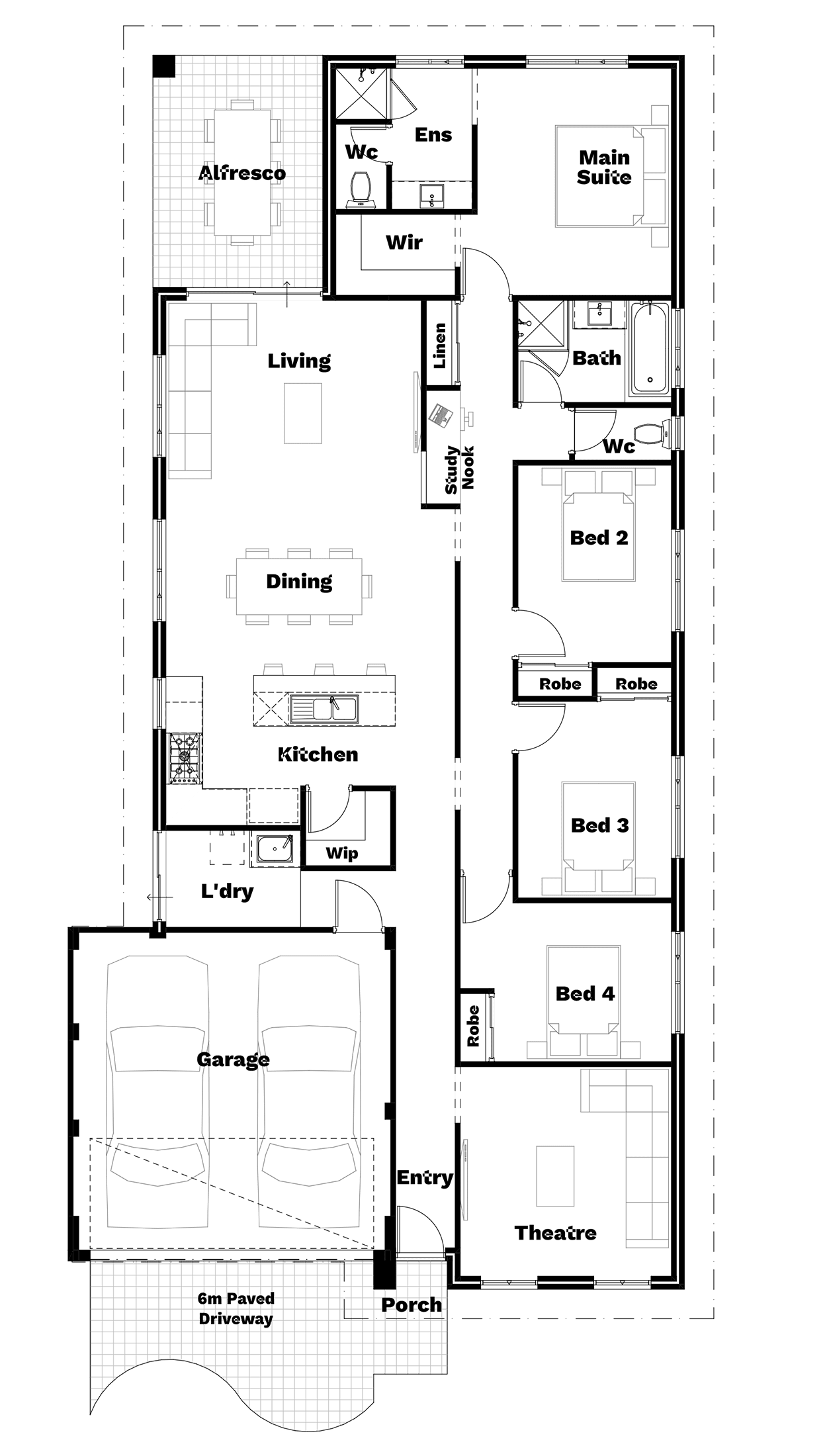 Humble Brag floor plan