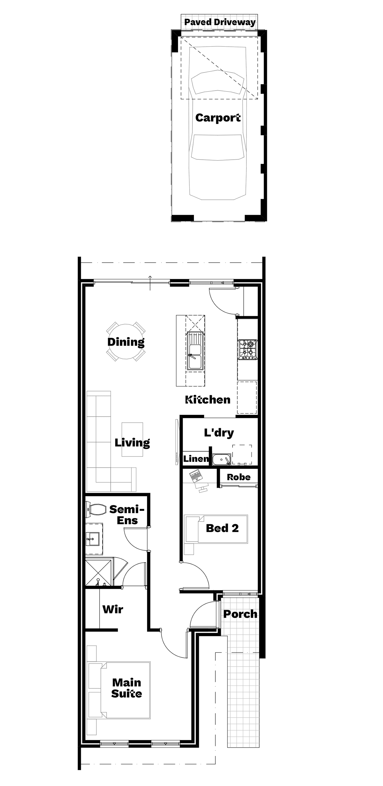 No Cap floor plan