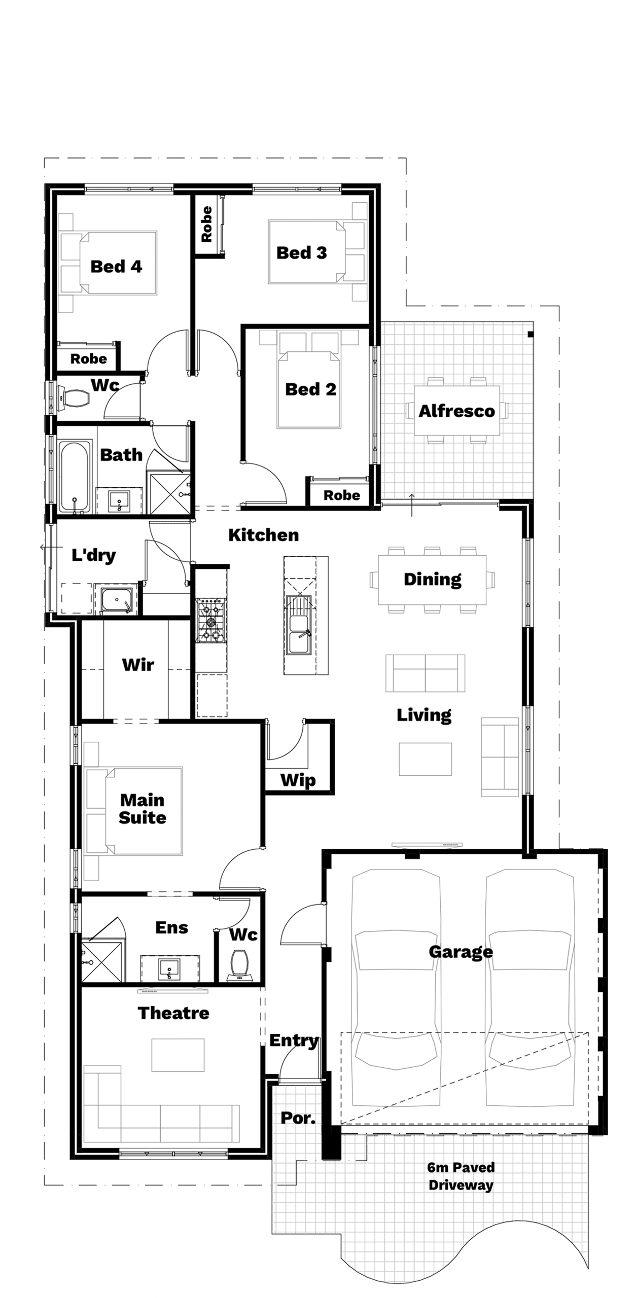 Snatched floor plan