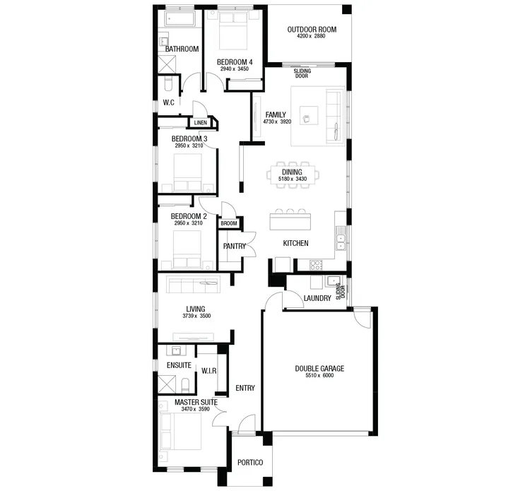 Delta 25 floor plan