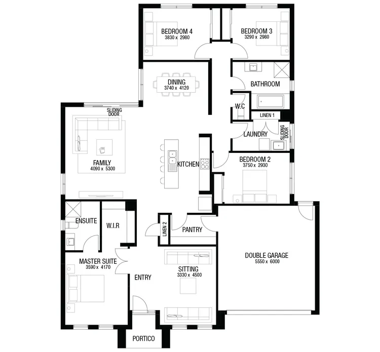 Santorini 25 floor plan