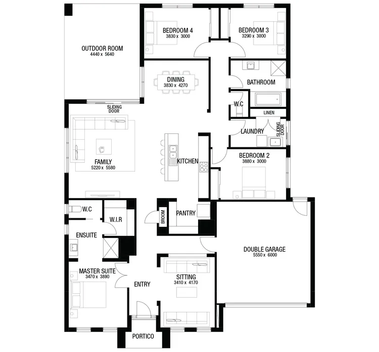 Santorini 28 floor plan