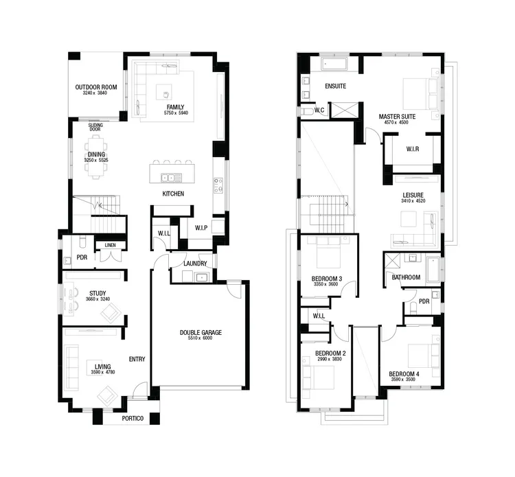 Vantage 42 floor plan